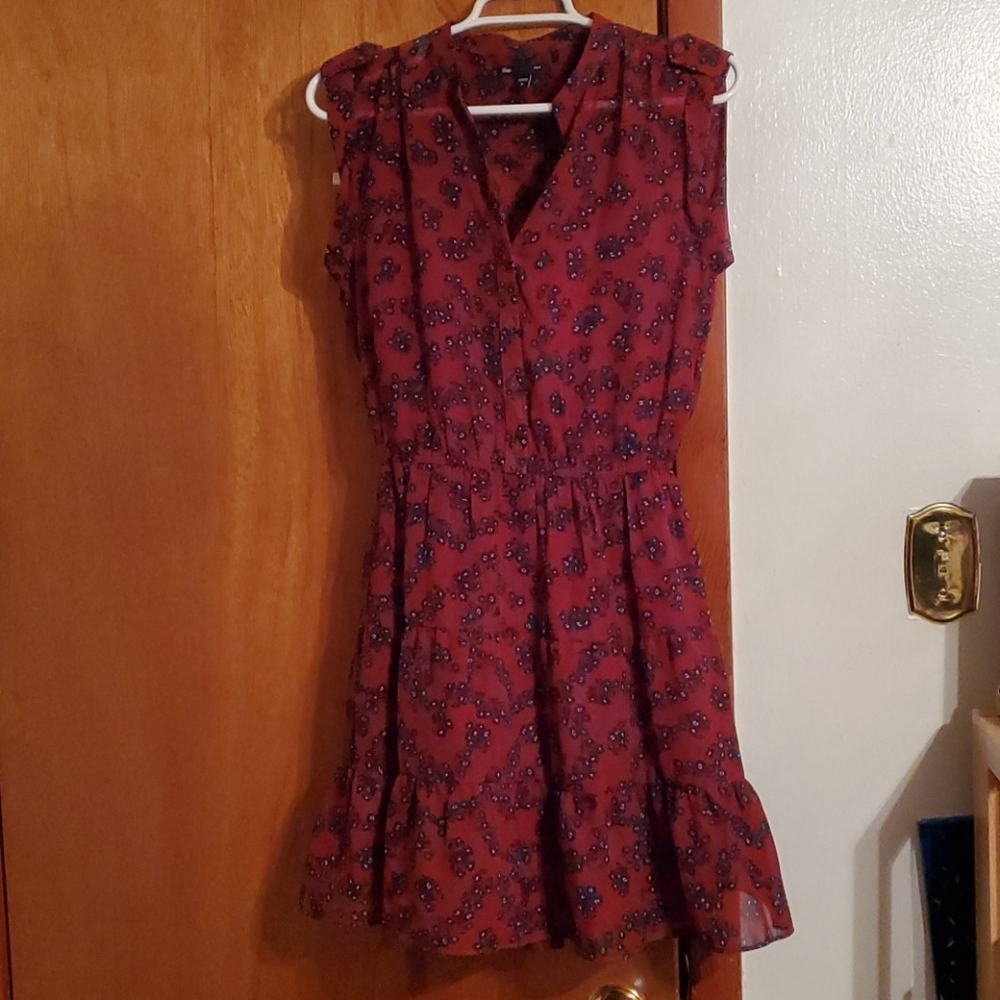 Gap cranberry colored dress